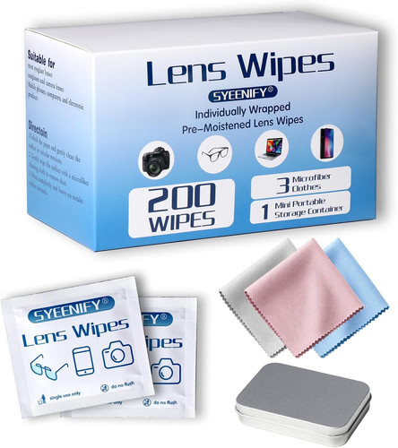 200 count lens wipes - wipes, for