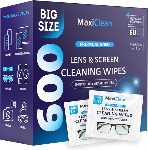 Pre moistened lens wipes - lens,