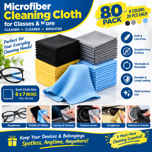 Pack microfiber cleaning - 80,